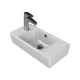 CeraStyle CITY MINI - porcelán mosdó - BAL csaplyukkal - 50 x 25 cm