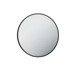   TMP IRON fürdőszobai tükör - FEKETE keret - kerek - 60 cm