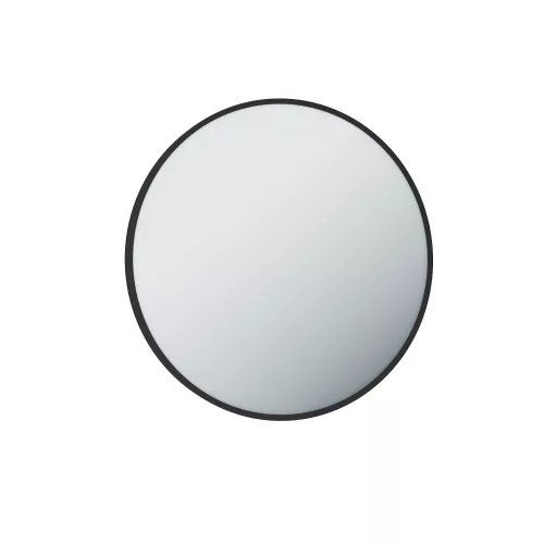 TMP IRON fürdőszobai tükör - FEKETE keret - kerek - 90 cm