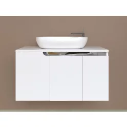   Piramida EURIDIKA fali fürdőszobabútor - mosdópult mosdó nélkül - 3 ajtós - 100 x 48 x 53 cm