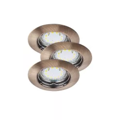   Rábalux LITE 1048 Beépíthető spotlámpa 3x50W/GU10 3000K 240LM IP44/IP40