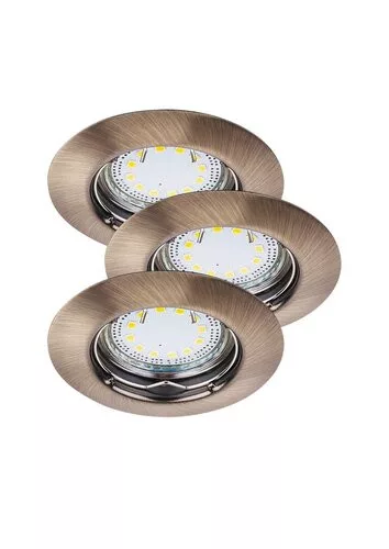 Rábalux LITE 1048 Beépíthető spotlámpa 3x50W/GU10 3000K 240LM IP44/IP40