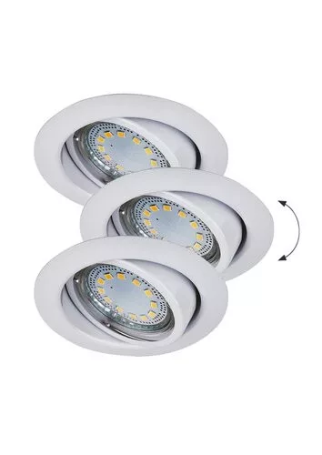 Rábalux LITE 1049 Beépíthető spotlámpa 3x50W/GU10 3000K 240LM IP40