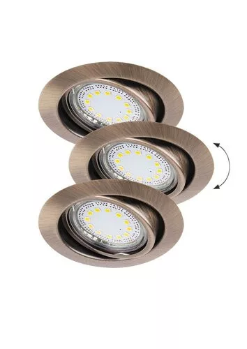 Rábalux LITE 1051 Beépíthető spotlámpa 3x50W/GU10 3000K 240LM IP40