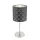 Globo 15228T Asztali lámpa , fekete-ezüst,kábel 1,5 m, Schalter, ø: 150, H:350, exkl. 1xE14 40W 230V