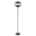 Globo 15345S Állólámpa fekete fém, füstszínű üveg búrával. Ø:300, H:1600, exkl. 1xE27 60W 230V