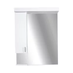   Viva STYLE Tükrös fürdőszobai szekrény LED világítással - BALOS szekrénnyel - 55 x 97 x 17 cm