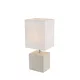 Globo 21675 Asztali lámpa kerámia bézs, textil fehér, LxBxH:130x110x290, exkl. 1xE14 40W 230V