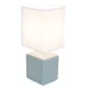 Globo 21676 Asztali lámpa kerámia szürke, textil fehér, LxBxH:130x110x290, exkl. 1xE14 40W 230V