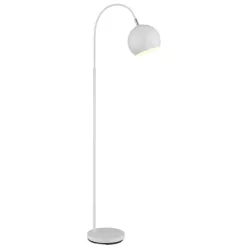   Globo 24779W Állólámpa, fém fehér matt, kábel PVC fehér, lábpedálos kapcsoló a kábelen, HxSzxM: 580x250x1500mm, kábel hossza 1800mm, 1x E27 60W 230V izzó nélkül