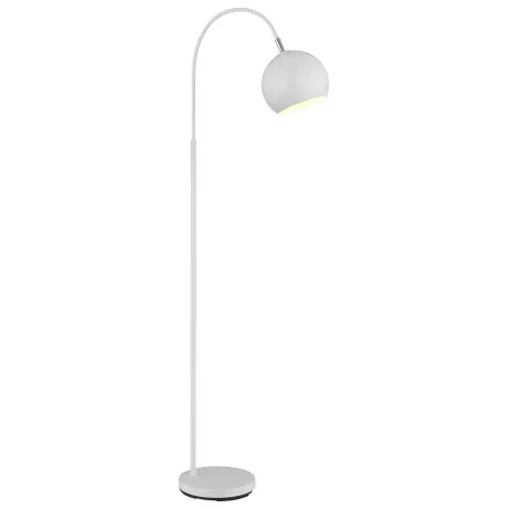 Globo 24779W Állólámpa, fém fehér matt, kábel PVC fehér, lábpedálos kapcsoló a kábelen, HxSzxM: 580x250x1500mm, kábel hossza 1800mm, 1x E27 60W 230V izzó nélkül