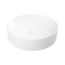   Sanovit LUCENTE - PULTRA ültethető - Top Counter - porcelán mosdó - O - Ø 43 cm