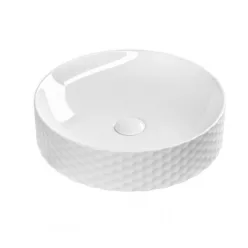   Sanovit SIENA - PULTRA ültethető - Top Counter - porcelán mosdó - O - Ø 44 cm