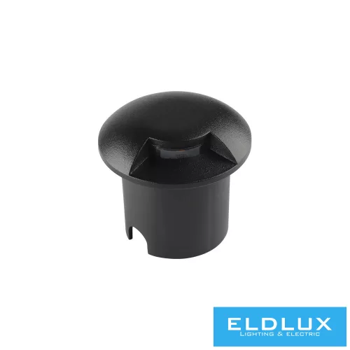 UNIVERSO Taposólámpa LED 1w 50lm 4000k 105° IP67 fekete Ø60x54mm