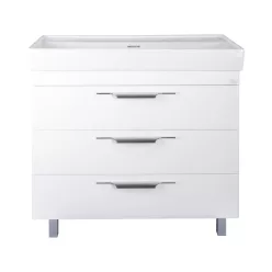   TMP TRIO 100D álló fürdőszobabútor - CeraStyle SHARP - 37600 DUPLA csaplyukas mosdóval - 100 x 48 cm