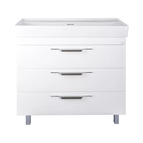 TMP TRIO 100D álló fürdőszobabútor - CeraStyle SHARP - 37600 DUPLA csaplyukas mosdóval - 100 x 48 cm