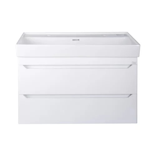 TMP SHARP 100 fali fürdőszobabútor - CeraStyle SHARP - 37600 DUPLA csaplyukas mosdóval - 100 x 48 cm