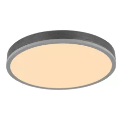   Globo 416080AD2R Mennyezeti lámpa, alumínium ezüst, MDF szürke sötét, műanyag fehér, ø: 450mm, M: 85mm, tartozék: LED 24W 230V, 2500lm forrás, 1200lm kimenet, 3000K