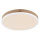 Globo 416080WWD2R Mennyezeti lámpa fém fehér matt, MDF fa sötét, műanyag fehér, ø: 450mm, M:85mm, LED 24W 230V, 3200lm forrás, 1800lm kimenet, 3000K