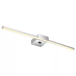   Globo 41922C Fali lámpa krómozott fém, krómozott alumínium, fehér műanyag, billenőkapcsoló elem, SZxM:615x37mm, Mélység: 110mm, LED 12W 230V, 1330lm forrás, 780lm kimenet, 4000K