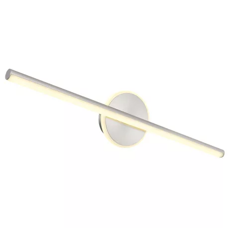 Globo 41924N Fali könnyű fém nikkel matt, akril fehér, IP44, szélesség x magasság: 608x130 mm, Mélység: 74 mm, LED 10W 230V, 980lm forrás, 720lm kimenet, 4000K