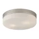 Globo 48402 Mennyezeti matt króm, üveg fehér, ø: 240, H:65, exkl. 2xE27 ILLU 40W 230V