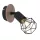Globo 54802S-1H Spotlámpa fekete fém, barna fa betéttel. SZxM:100x165, AL:170, fényforrás nélkül 1xE14 40W 230V