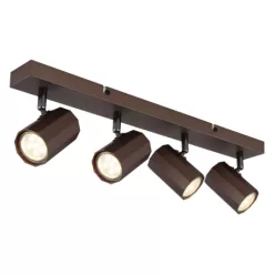   Globo 57919-4 Mennyezeti spotlámpa fém bronz színű matt, alumínium bronzszínű matt, HxSzxM: 530x60x145mm, 4x GU10 25W 230V izzók nélkül