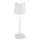 Globo 58482W Asztali lámpa, fém/műanyag fehér, érintős be/ki, érintéses dimmer, színrögzítés, adapter nélkül, USB kábellel, CR18650 2200mAh 3,7V, IP44, töltés/világítás: 4/6 óra, ø: 85mm, M: 280mm, LED 1,2W 230V, 130lm forrás, 50lm kimenet, CCT 3000/6000/