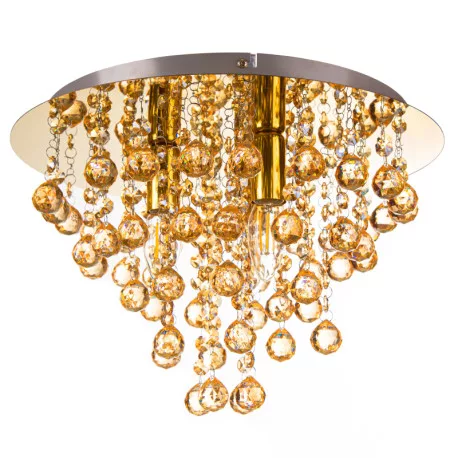 Globo 63040345X Mennyezeti lámpa, fém arany színű, ø: 380mm, M: 260mm, 3x E14, max. 6W LED 230V izzók nélkül