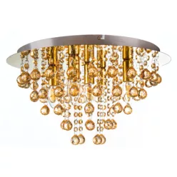   Globo 63040545 Mennyezeti lámpa, fém arany színű, ø: 460mm, M: 260mm, 5x E14 40W 230V izzók nélkül