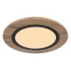 Globo 67292D3 Mennyezeti lámpa fém fekete matt, MDF fa sötét, műanyag fehér, ø: 400mm, M:45mm, LED 15W 230V, 1700lm forrás, 800lm kimenet, 3000K