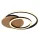 Globo 67331-24 Mennyezeti lámpa MDF fa mintázatú, műanyag fekete matt, műanyag fehér, HxSzxM: 380x360x65mm, tartozék: LED 24W 230V, 3320lm forrás, 1100lm kimenet, 3000K
