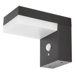   RÁBALUX 77009 ZREBAR Fali Lámpa Mozgásérzékelővel Fekete IP44