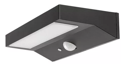 RÁBALUX 77023 KORONA Fali Lámpa Mozgásérzékelővel Fekete IP44