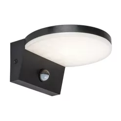   RÁBALUX 77119 BATIDA Fali Lámpa Mozgásérzékelővel Fekete IP44