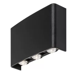   RÁBALUX 77192 PORTEL Modern Kültéri Fali Lámpa Fekete IP44