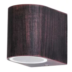   RÁBALUX 8018 CHILE Modern Kültéri Fali Lámpa Antik Barna GU10 IP44