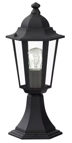 RÁBALUX 8206 VELENCE Klasszikus Kültéri Állólámpa Fekete E27 IP44