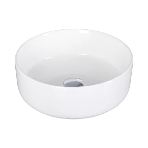 Eros SIMPLE 8 - PULTRA ültethető - Top Counter - porcelán mosdó - MATT FEHÉR - 36 x 36 x 13 cm