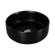 Eros SIMPLE 8 - PULTRA ültethető - Top Counter - porcelán mosdó - MATT FEKETE - 36 x 36 x 13 cm