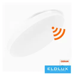   OSRAM chip Mennyezeti lámpa  mikrohullámú mozgásérzékelővel 16W-24W CCT fehér