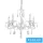 UNIVERSO Csillár 5 karos 5xE14 Max.40W D60x110cm fehér