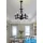 UNIVERSO Csillár 5 karos 5xE14 Max.40W D60x110cm fekete