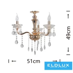 ELDLUX A26-O Kristály Csillár IP20