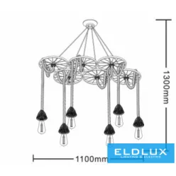 ELDLUX A89-6 Vintage Csillár IP20