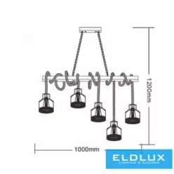 ELDLUX A91-5 Vintage Csillár IP20