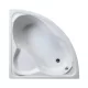 Favorit LAGUNA szaniter akril sarokkád - előlappal - állvánnyal - 125 x 125 cm