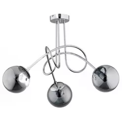 Alfa TANGO GLASS 61093 Plafonlámpa 3x60W/E27