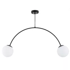   ALFA 62497 BEND Többágú Függesztett Lámpa Fehér, Króm, Fekete E14 IP20